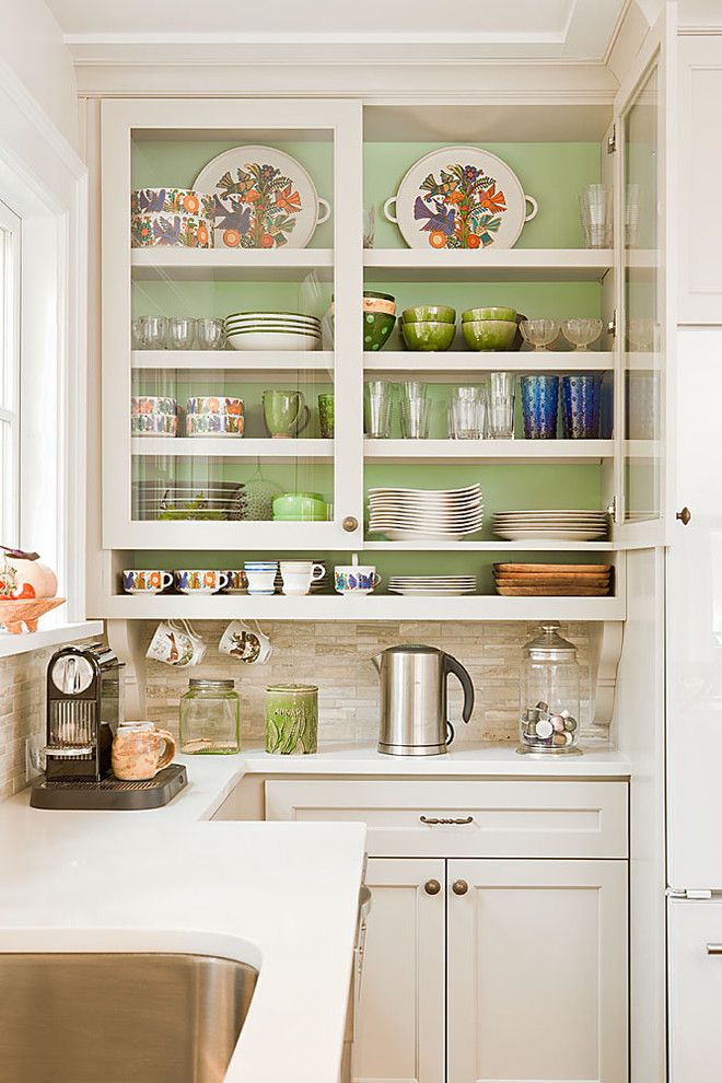 Chalk Paint Kitchen Cabinets for a Traditional Kitchen with a White Kitchen and Coffee Zone by Renewal Design Build