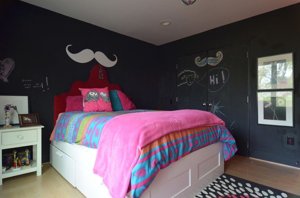 Chalkboard Paint Ideas for a Transitional Kids with a Wall Art and Dallas, Tx: Lenore Locascio by Sarah Greenman