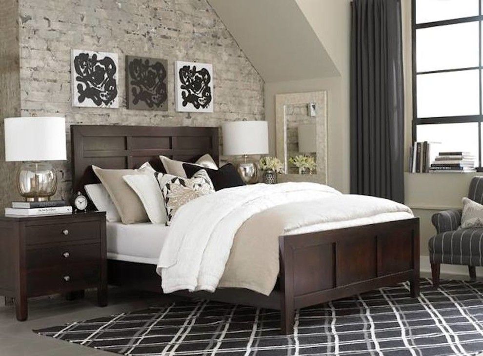 Chapin Furniture for a Transitional Bedroom with a Dark Wood and Gallery by Chapin Furniture Outlet Inc