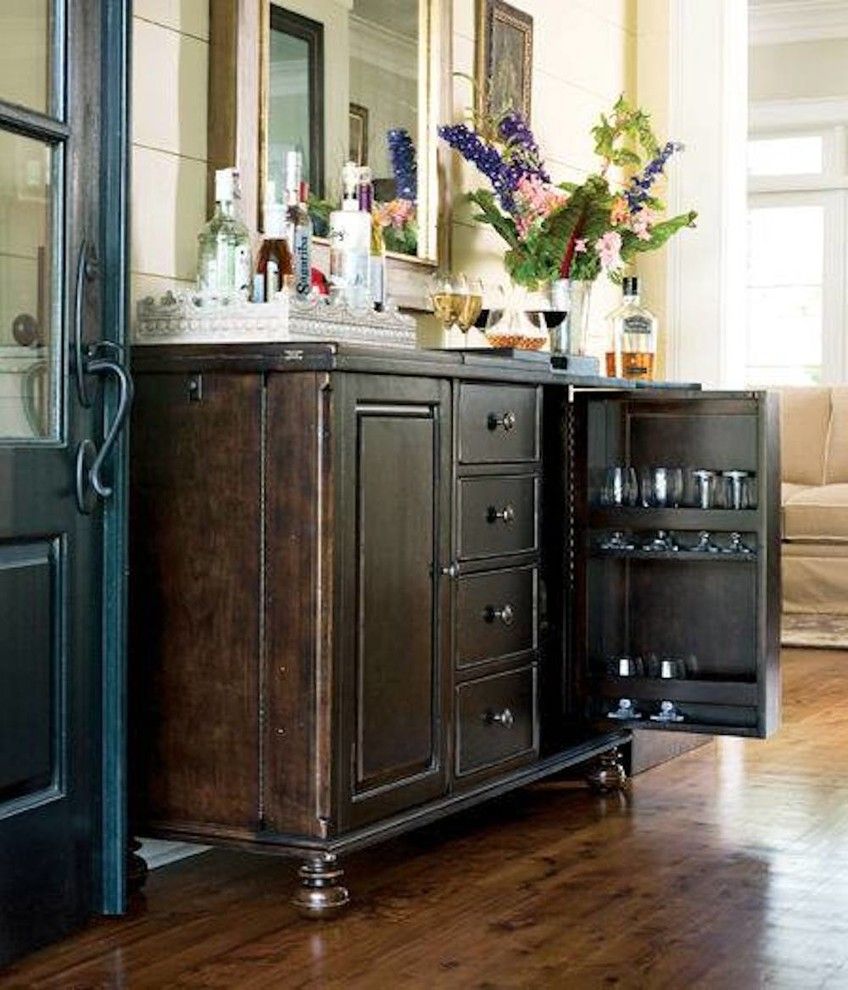 Chapin Furniture for a Transitional Living Room with a Bar Cart and Gallery by Chapin Furniture Outlet Inc