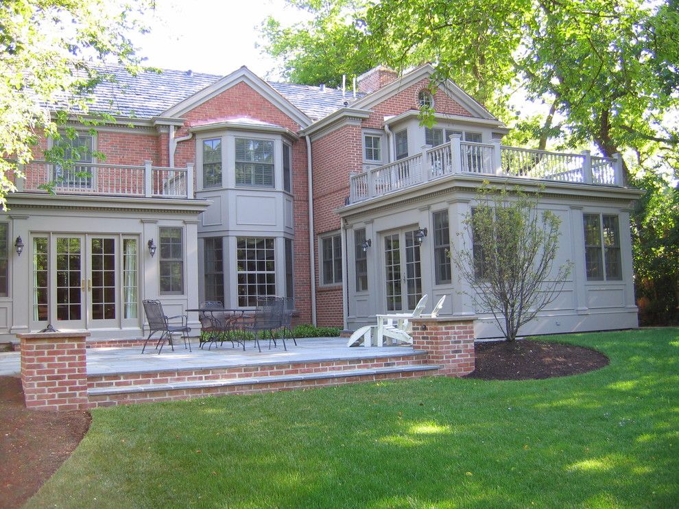 Chicago Points of Interest for a Traditional Exterior with a Patio Furniture and Glencoe Private Residence 2 by Cook Architectural Design Studio