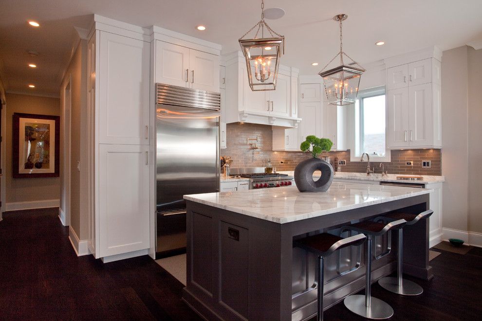 Chicago Points of Interest for a Traditional Kitchen with a Open Kitchen and Aldine Avenue by Michael Abrams Limited