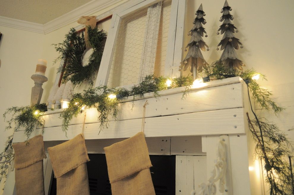 Christmas Pictures Ideas for a Eclectic Dining Room with a Frames and Mantel Ideas by Buckets of Burlap