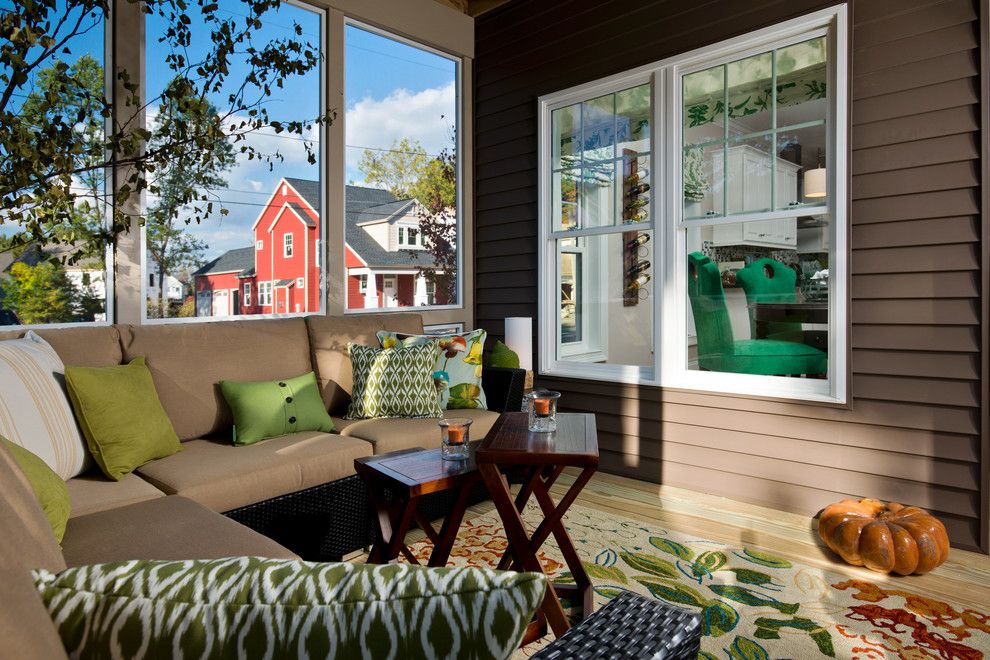 Clapboard for a Traditional Porch with a Landscaping and 2013 Showcase of Homes by Belmonte Builders