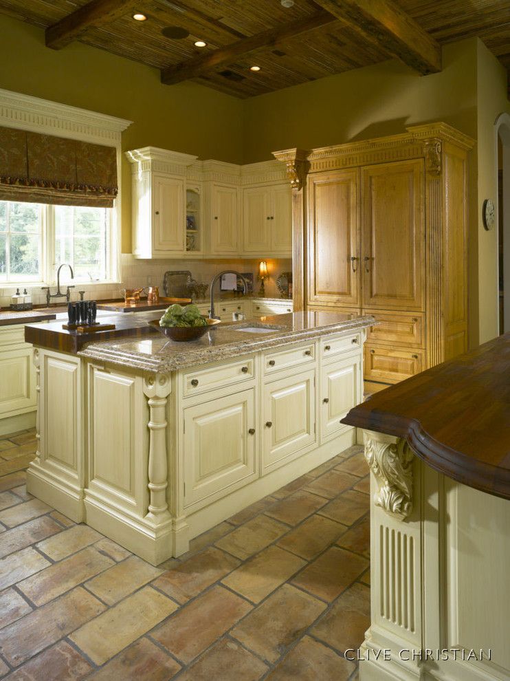 Clive Christian Kitchen for a Traditional Kitchen with a Traditional and Clive Christian Kitchen in Antique French Oak & Cream by Hungeling Design, Llc