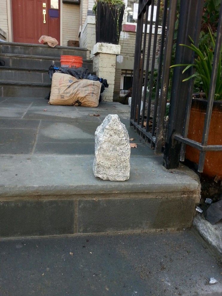 Cobblestone Wall for a Victorian Exterior with a Victorian and Cobblestone Retaining Wall Near Capital Hill in Nw Washington Dc by Lifetime Stones