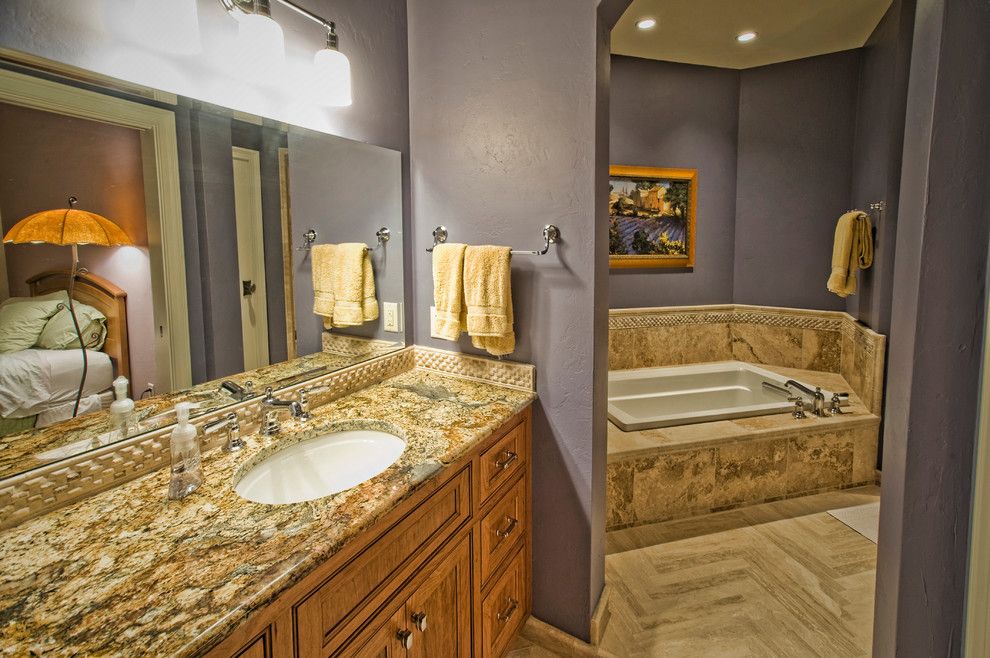 Coldspring Granite for a Traditional Bathroom with a Custom Lighting and Coldspring by Ascent Custom Homes