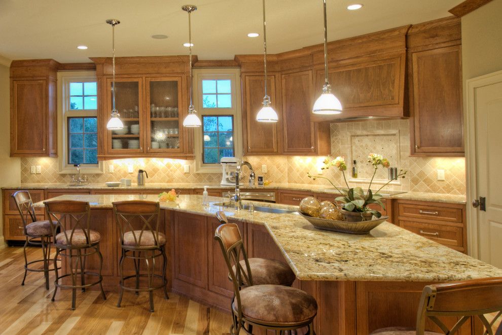 Coldspring Granite for a Traditional Kitchen with a Bar Stools and Coldspring by Ascent Custom Homes