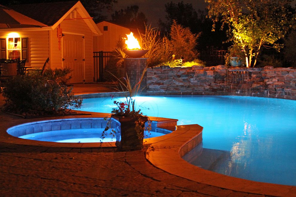 Colley Pools for a  Pool with a Gunite Freeform Swimming Pool and Gunite Pools by Colley's Pools & Spas