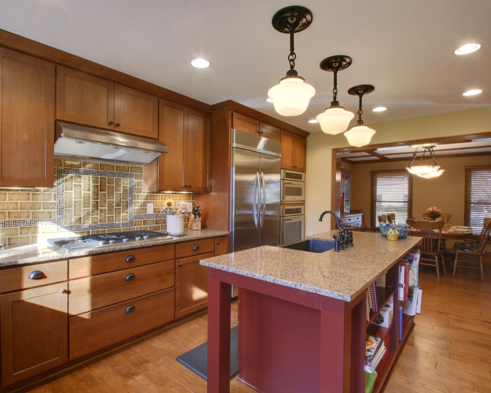 Columbus Worthington Air for a Craftsman Kitchen with a Copper Sink and Kitchen and Dining Room Remodel by Rta Studio Residential Architects