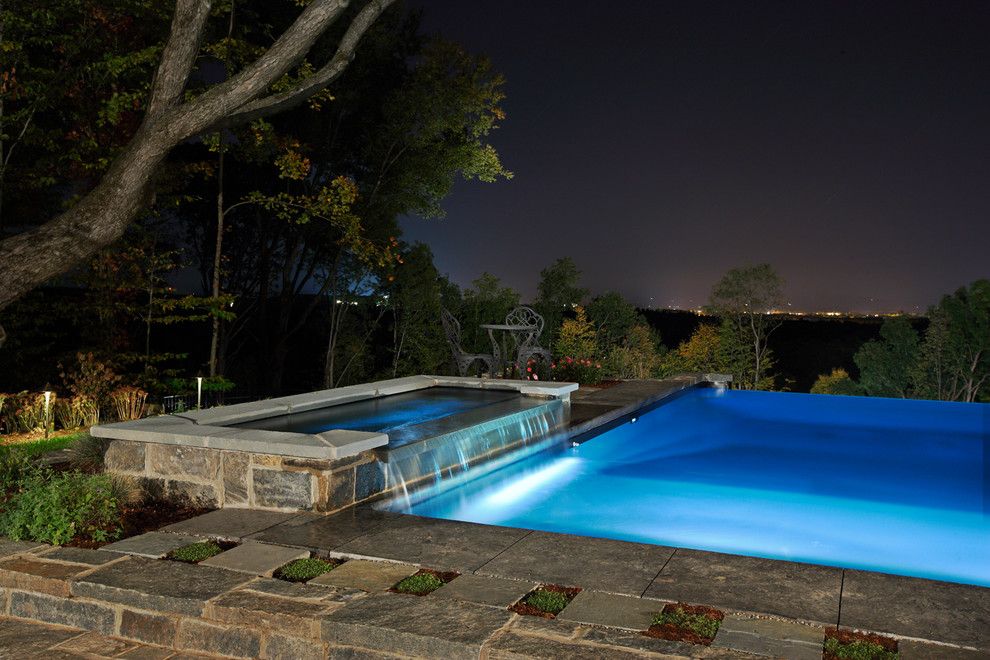 Concord Pools for a Contemporary Pool with a Vinyl Lined and Vinyl Lined Negative Edge by Concord Pools & Spas