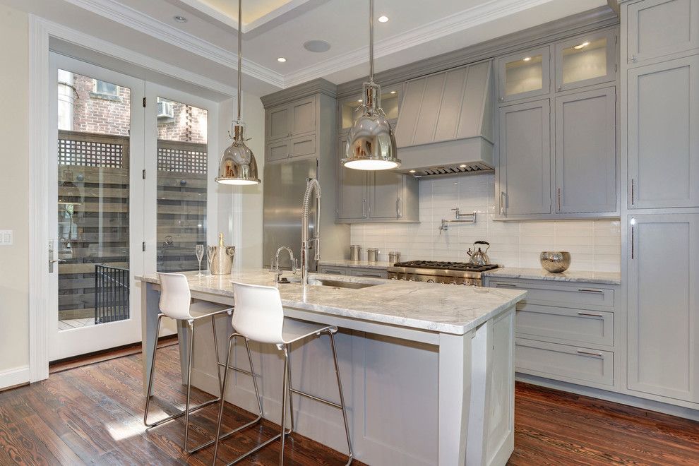 Conestoga Cabinets for a Traditional Kitchen with a Brushed Nickel Hardware and Kitchen Design Ideas by Capital Area Remodeling, Llc