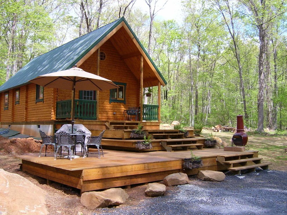 Conestoga Log Cabins for a Rustic Exterior with a Vacation Cabin and Vacationer 727 Sqf by Conestoga Log Cabins