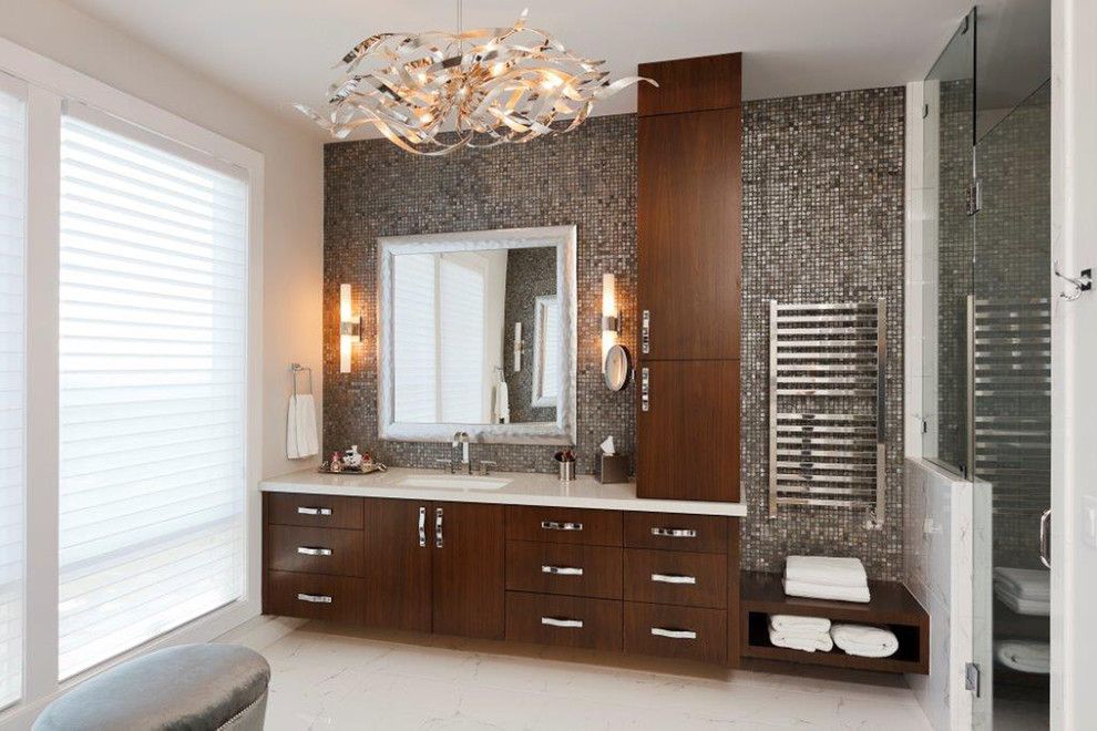 Contract Furnishing Mart for a Contemporary Bathroom with a Master Bathroom and Northwest Contemporary Home by Contract Furnishings Mart