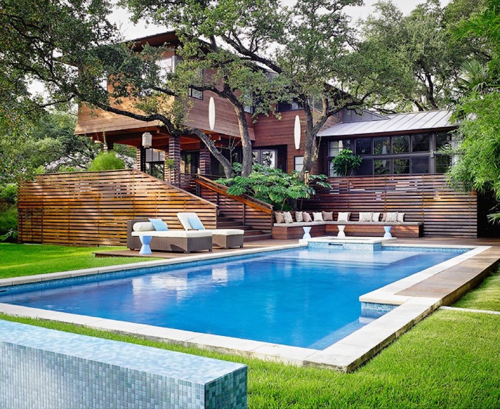 Copenhagen Furniture Austin for a Asian Exterior with a Standing Seam Roof and Tarrytown House by Webber + Studio, Architects