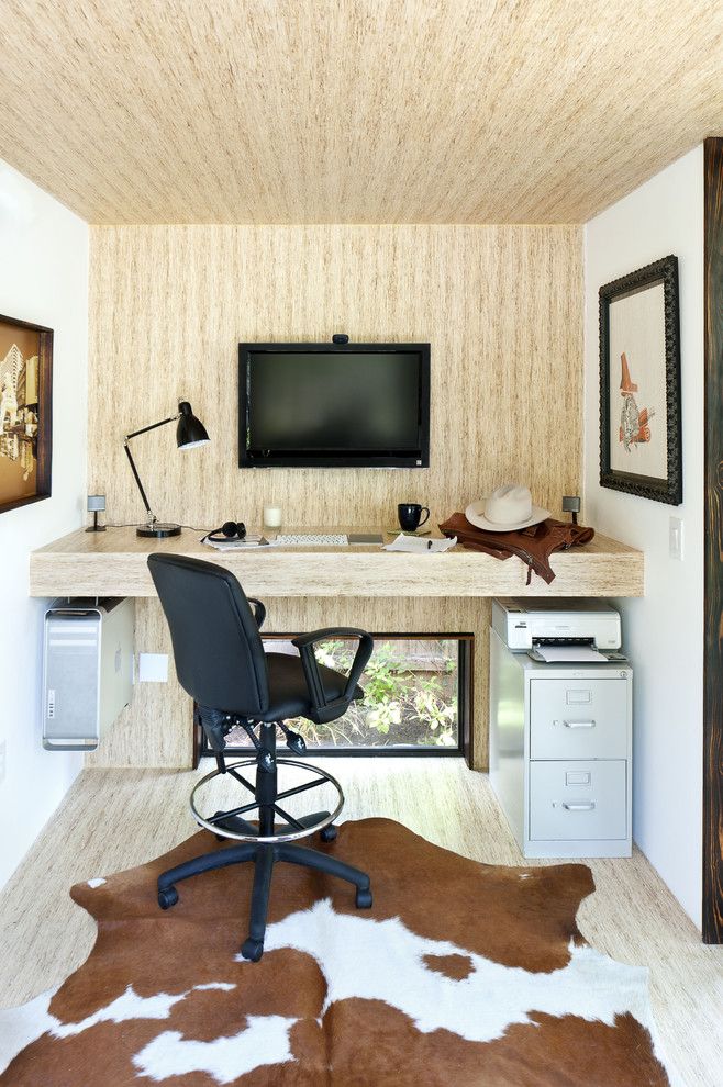 Core Power Yoga Austin for a Modern Home Office with a Modern and 92 Square Foot Backyard Office by Sett Studio