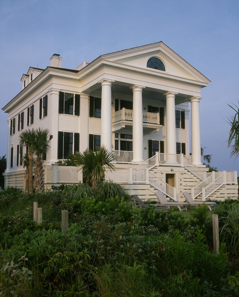 Corinthian Column for a Traditional Exterior with a White Exterior and Chadsworth Cottage by Chadsworth Columns