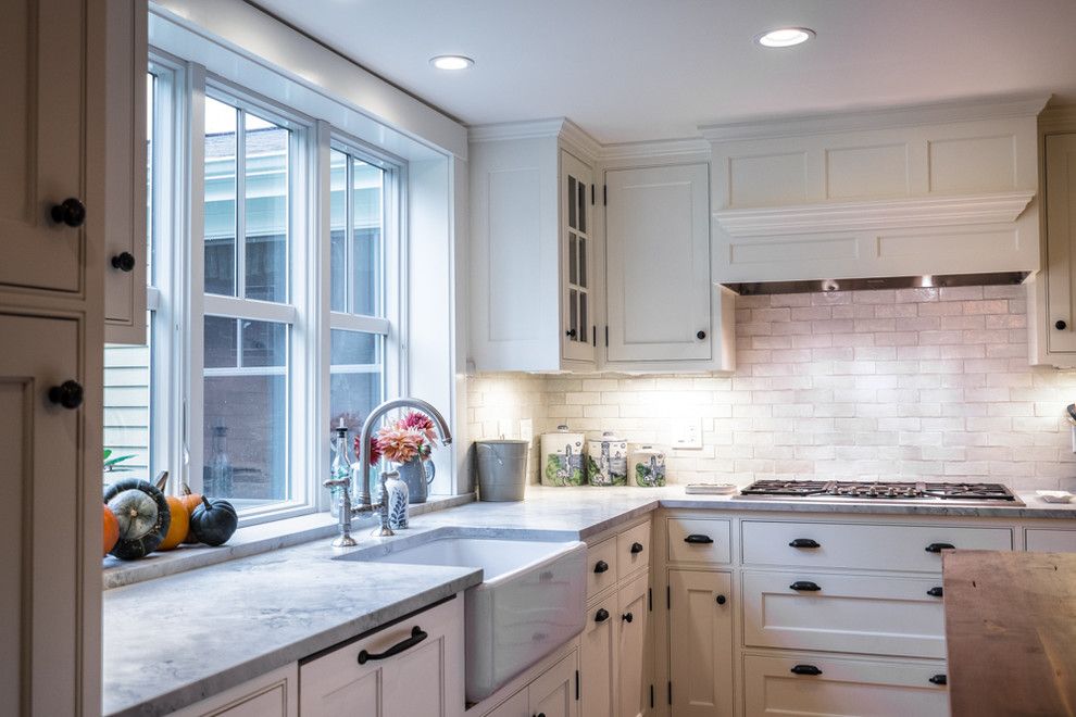 Corrados for a Traditional Kitchen with a Traditional and Southern Maine Kitchen by Joseph Corrado Photography