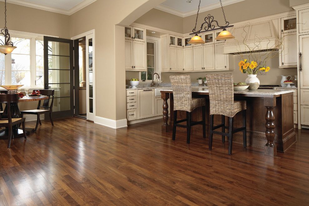 Cosmos Granite for a Transitional Kitchen with a Luxury Vinyl Plank and Kitchen by Carpet One Floor & Home