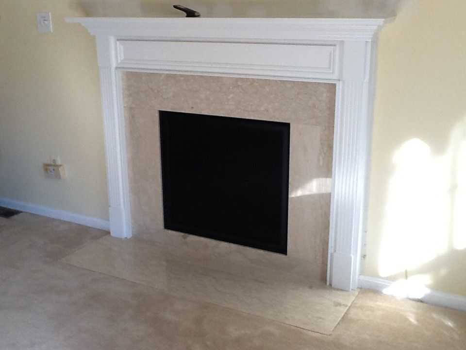 Courtland Hearth for a  Spaces with a Marble and Finished Installs by Courtland Hearth & Hardware