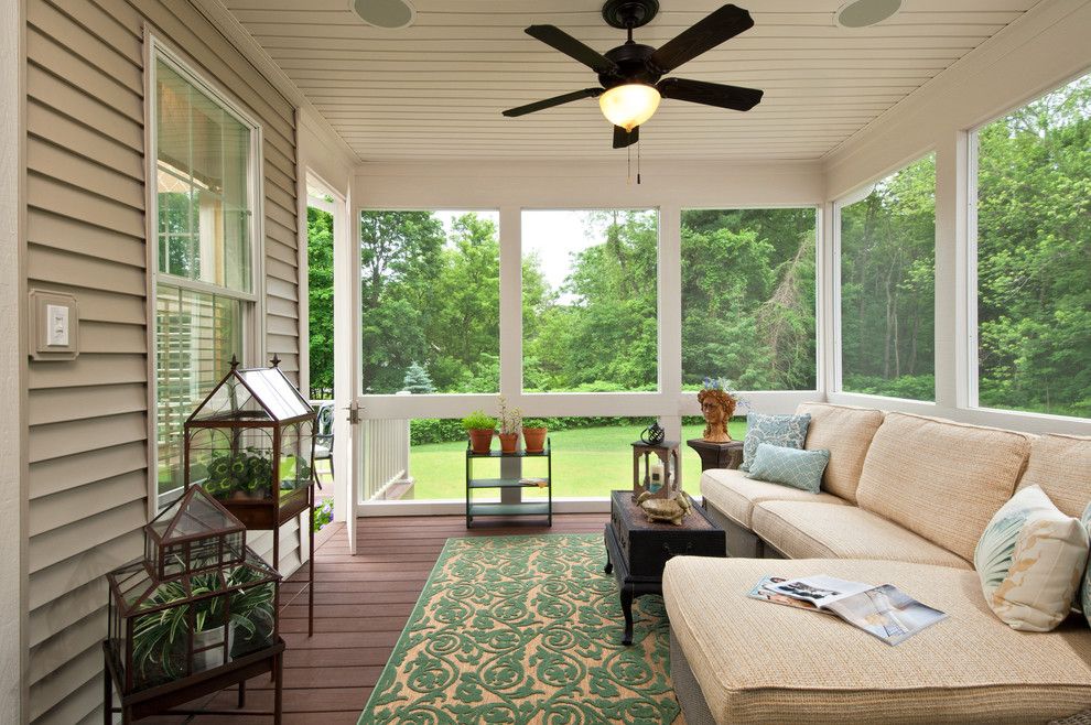 Coved Ceiling for a Traditional Porch with a Outdoor Living Space and 2012 Parade of Homes by Belmonte Builders