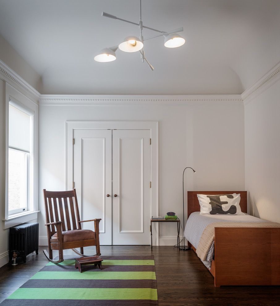 Coved Ceiling For A Traditional Dining Room With A Wood Trim And