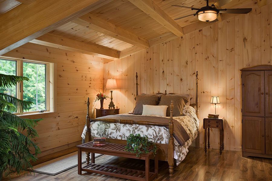 Coventry Log Homes for a Rustic Bedroom with a Log Cabins and Log Homes & Cabins   Coventry Log Homes   Custom Craftsman by Coventry Log Homes