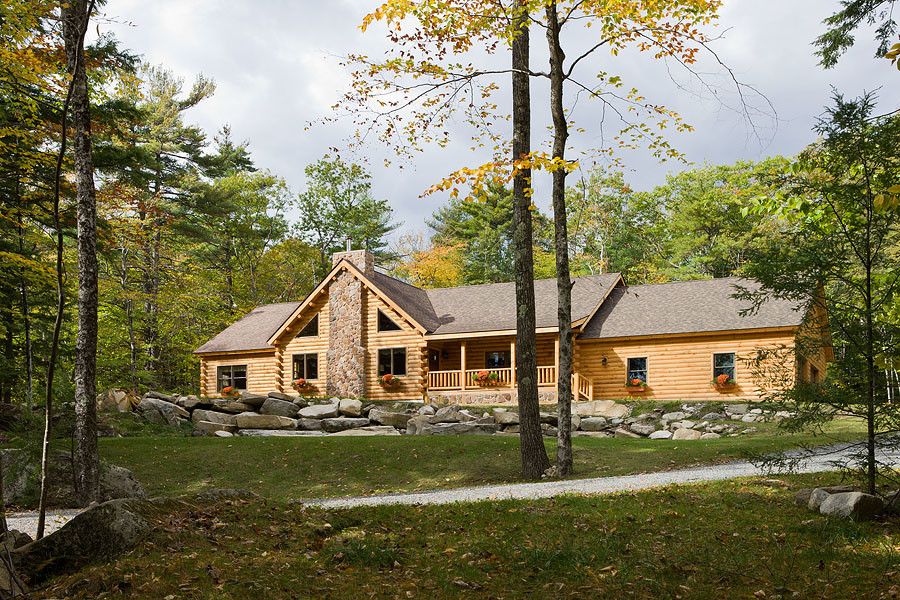 Coventry Log Homes for a Rustic Exterior with a Log Cabin and Log Homes & Cabins   Coventry Log Homes   Custom Craftsman by Coventry Log Homes