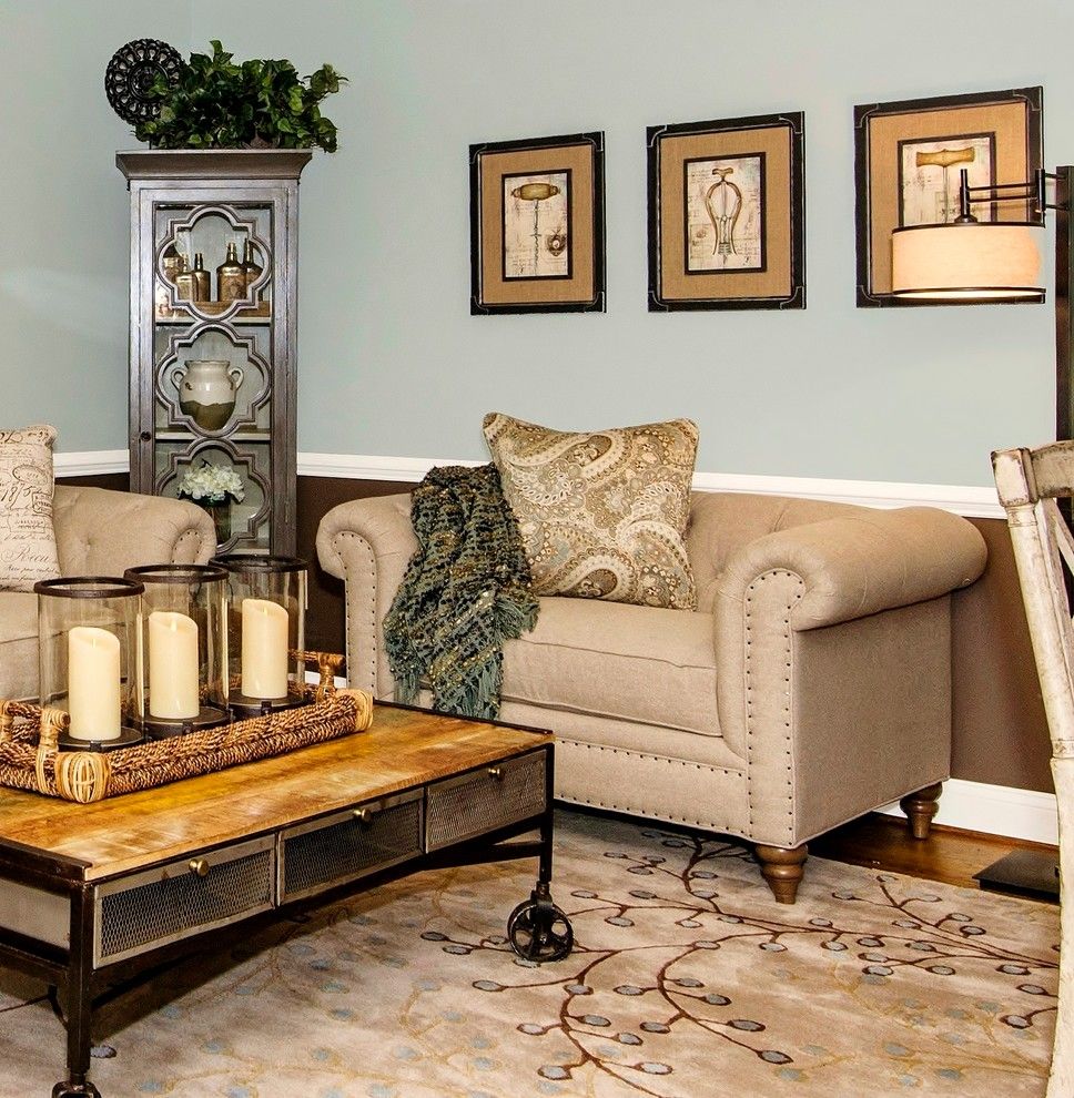 Craftmaster Furniture for a Transitional Living Room with a Uttermost and an Un Stuffy Formal Living Room by Ltb Designs