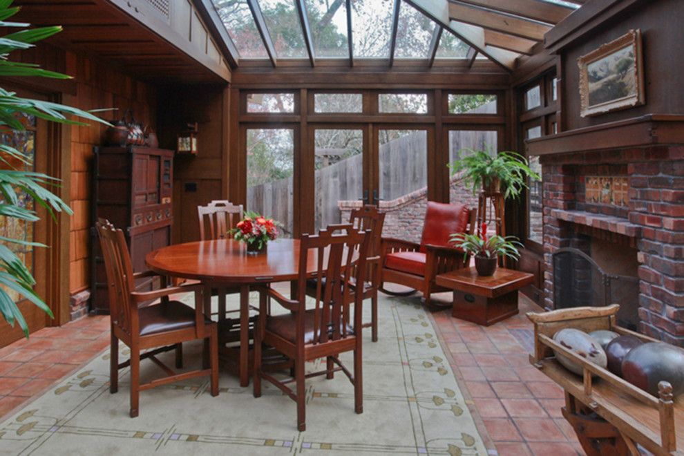 Craftsman Bungalow for a Craftsman Dining Room with a Solarium and Marin Craftsman Bungalow Jewelbox by Soyoung Mack Design, Assoc. Aia