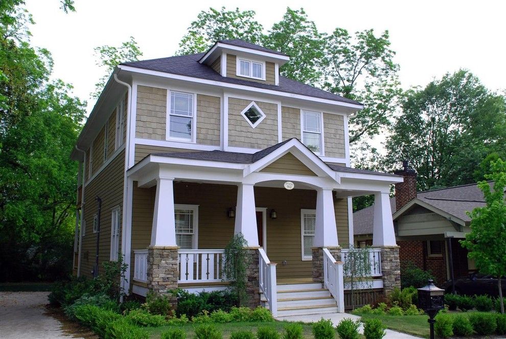 Craftsman Bungalow for a Craftsman Exterior with a Cottages and a New Craftsman Bungalow with Historic Charm. by Brooks Ballard