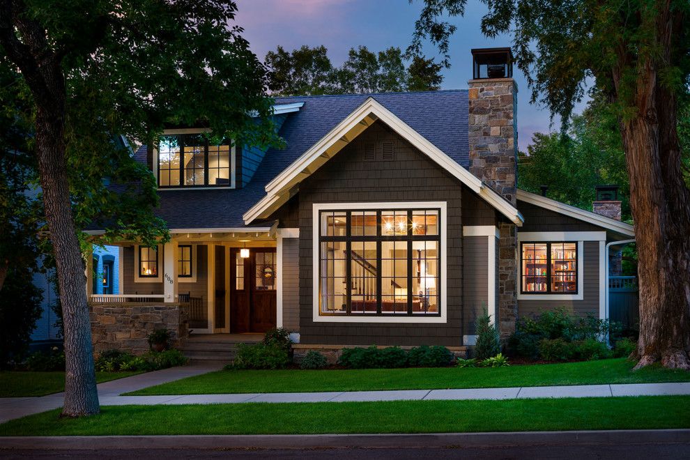 Craftsman Window Trim for a Traditional Exterior with a Stone and Bon Ton Residence by Locati Architects