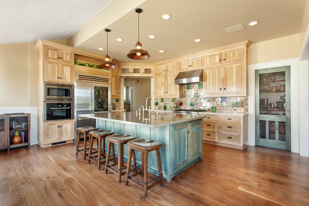 Craigslist San Luis Obispo for a Traditional Kitchen with a Colorful Backsplash and Historical San Luis Obispo Home by Holland & Knapp Construction