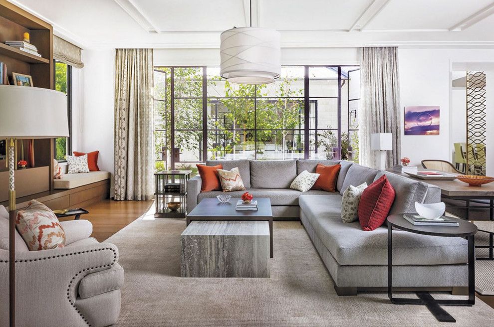 Cumtv for a Contemporary Living Room with a Steel Doors and Palisades Modern by Niche Modern