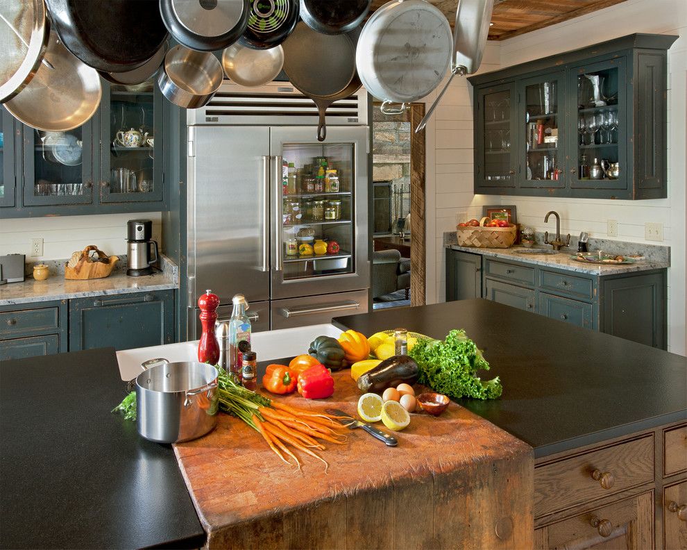 Cumtv for a Rustic Kitchen with a Wood Paneling and Chestnut Hall by Platt Architecture, Pa