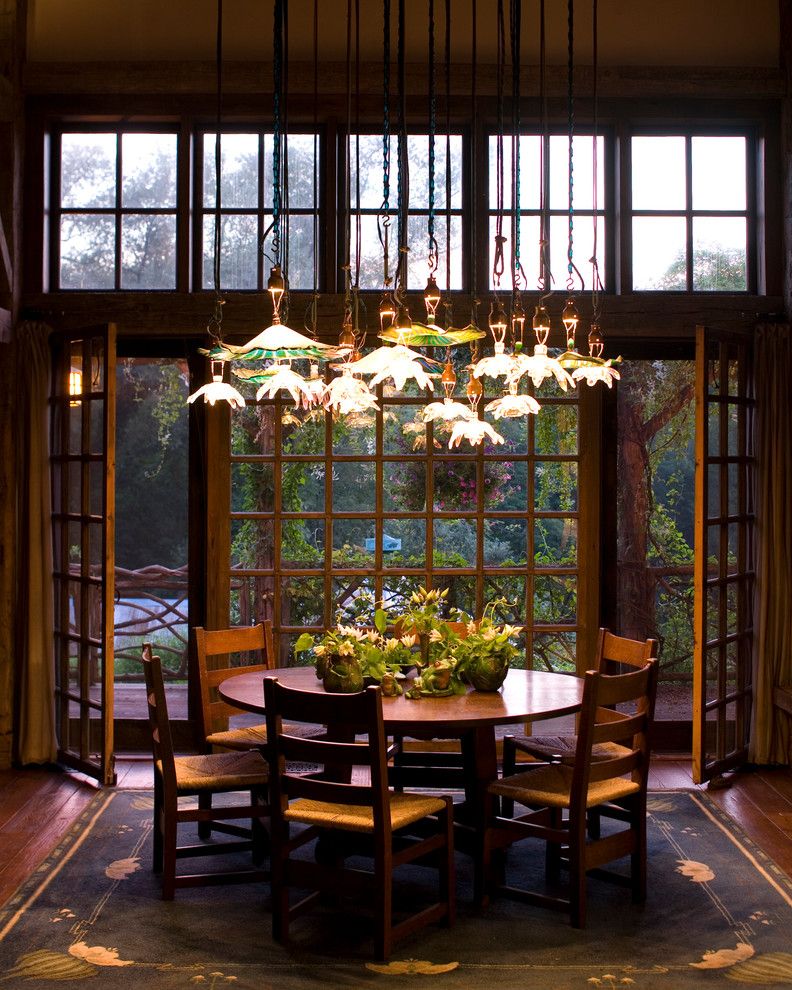 Curb Appeal Landscaping for a Rustic Dining Room with a Dutchess County and American Gothic Country Retreat by Mosscreek