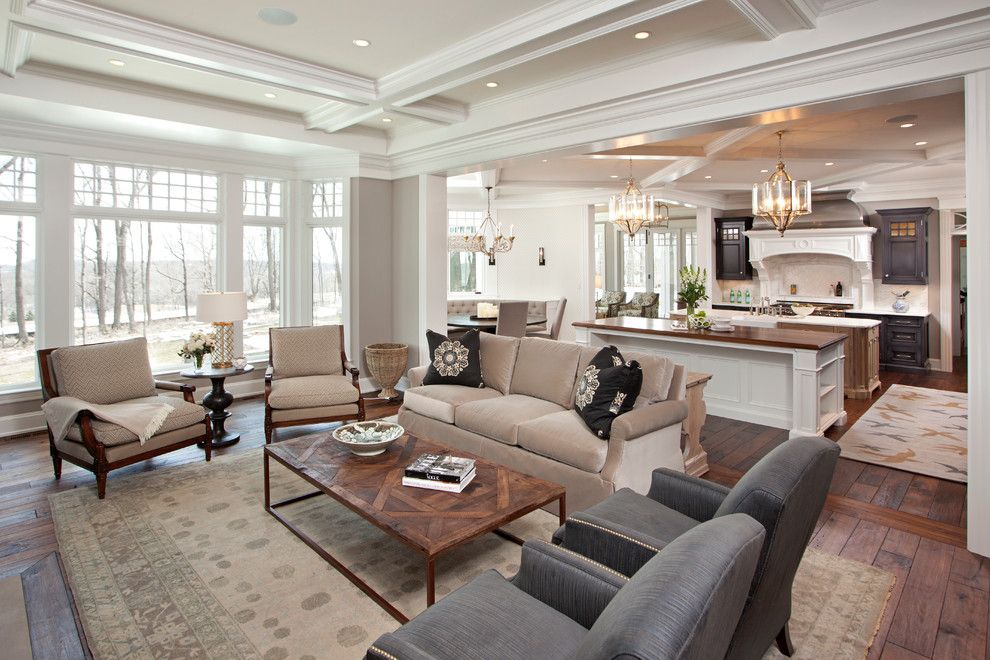 Cute Living Room Ideas for a Traditional Living Room with a Hendel Homes and Hampton's in the Country by Eskuche Design