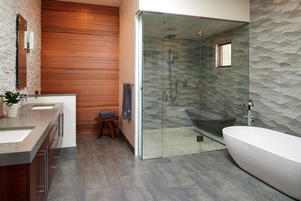 Daltile Denver for a Contemporary Spaces with a Contemporary and Cherry Hills Village Contemporary by Cindy Mccoy Designs