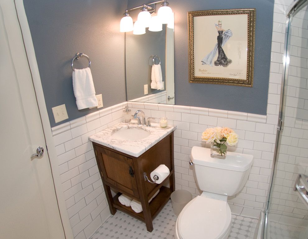 Daltile Denver for a Eclectic Bathroom with a Trasitional and Surrey Ridge Residence by Ak Interior Design