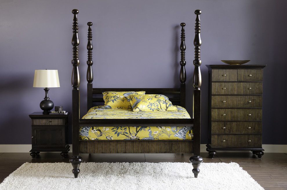 Dania Furniture for a Eclectic Bedroom with a Yellow and Dania Furniture by Dania Furniture