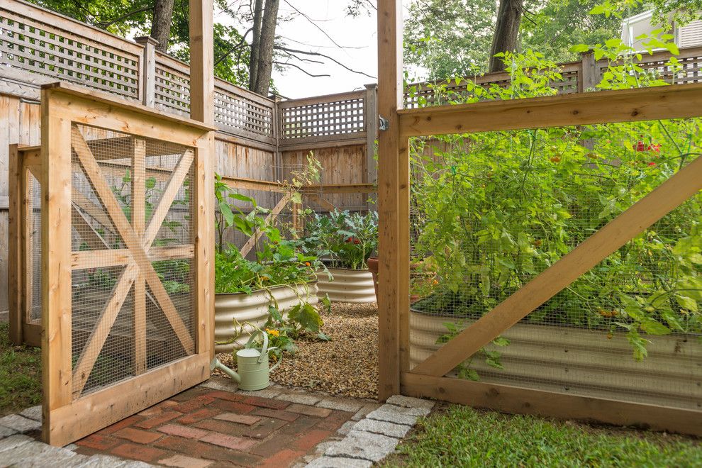 Danielle Fence for a Farmhouse Landscape with a Garden and Kitchen Recipes: Newton Kitchen Remodel by Danielle Sykes