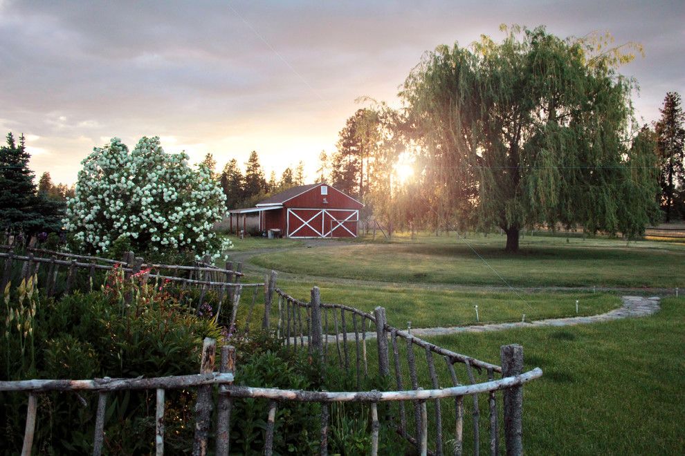 Danielle Fence for a Farmhouse Shed with a Modern Farmhouse and My Houzz: Spokane Farmhouse by Houzz.com