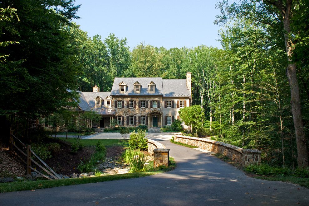 Danielle Fence for a Traditional Exterior with a Rocks and D by Plusen Landscape Architects