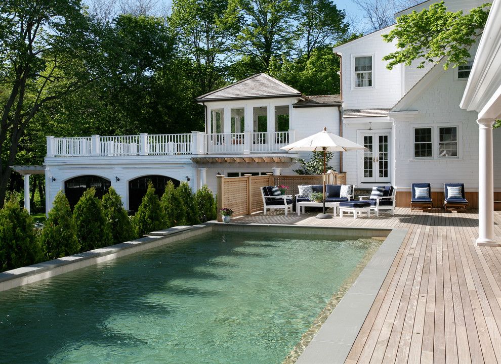Danielle Fence for a Traditional Pool with a Patio Umbrella and Pool by Archia Homes