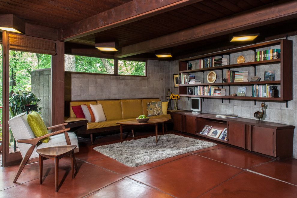 Danish Inspirations for a Midcentury Family Room with a My Houzz and Lipkind House by Jason Snyder