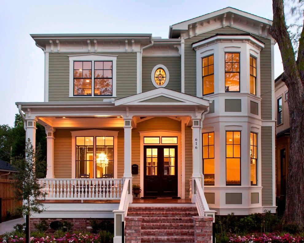 Darling Homes Houston for a Victorian Exterior with a Street Numbers and Houston Heights Project 1 by Collaborative Design Group Architects & Interiors