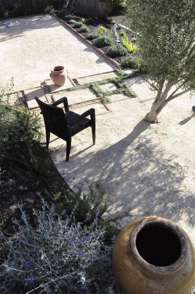 Decomposed Granite Patio for a Mediterranean Landscape with a Olive Trees and Coastal Mediter Asian by Jeffrey Gordon Smith Landscape Architecture