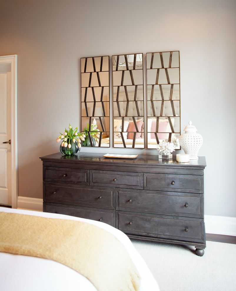 Decorium Furniture for a Contemporary Bedroom with a Neutral Palette and Bedford Park Residence by Meghan Carter Design, Inc.