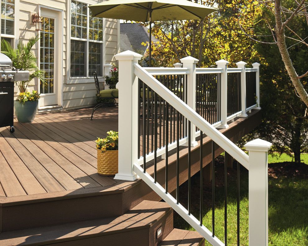 Denver Infill for a Contemporary Deck with a Contemporary and Fiberon Decking by Fiberon Decking