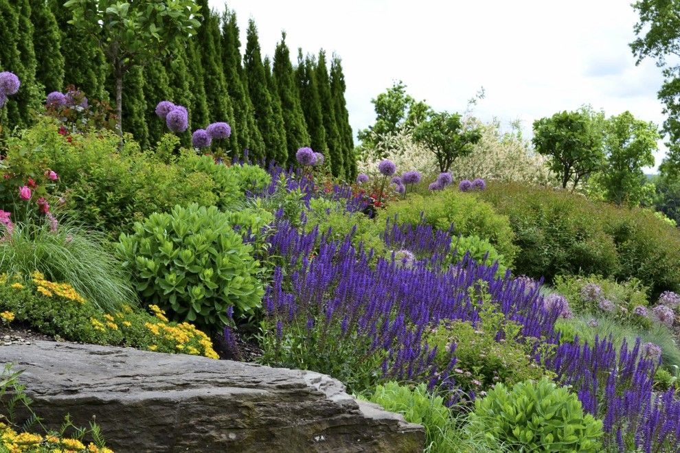 Desert Landscaping Ideas for a Contemporary Landscape with a Tall Trees and 2013 Ale: The Waverly Residence by Pennsylvania Landscape & Nursery Association